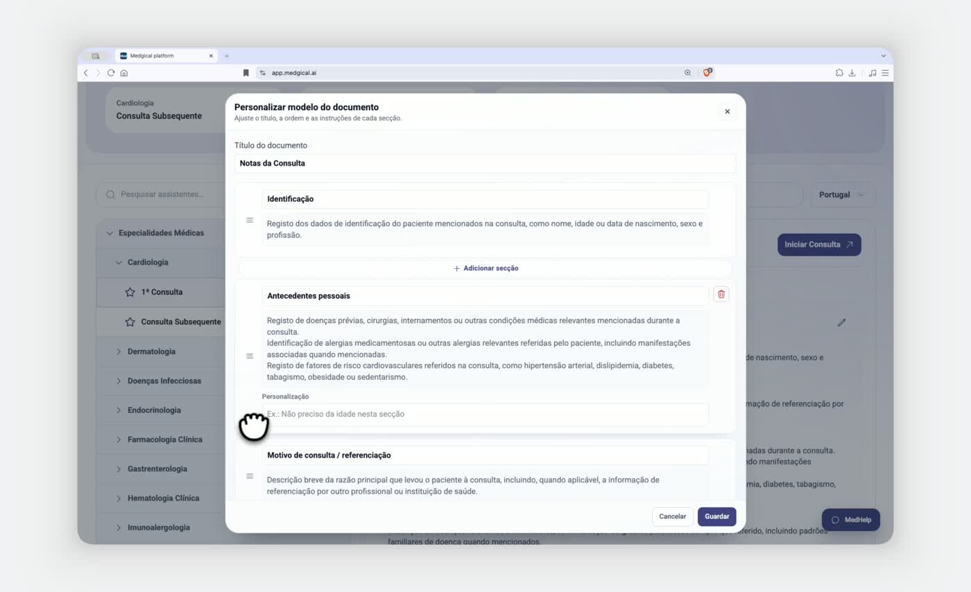 Como personalizar documentos